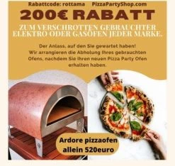 Gasbefeuerter Outdoor-Pizzaofen Ardore "Bright Silver"