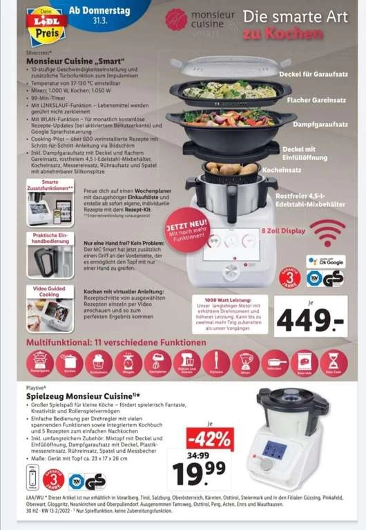 Monsieur Cuisine Smart - Lidl Österreich