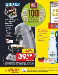 Philips Senseo Original Eco HD 8706/37 Bei Netto Ohne Hund