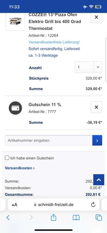COZZE 17“ XXL Pizzaofen Elektro Bis 400 Grad Thermostat (alternativ 13“ Für 292,81€) – Bild 6