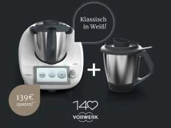 Vorwerk Thermomix TM6 Duopakete (Weiß Oder Diamantschwarz) Mit Zweitem Topf Für 1459€ Statt 1598€