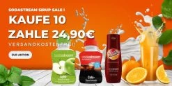 Sodastream Sirup Aktion 10 Flaschen Für 24,90€ Inklusive Versand! Rockstar, Mirinda, 7 UP, Mountain Dew Und Mehr!