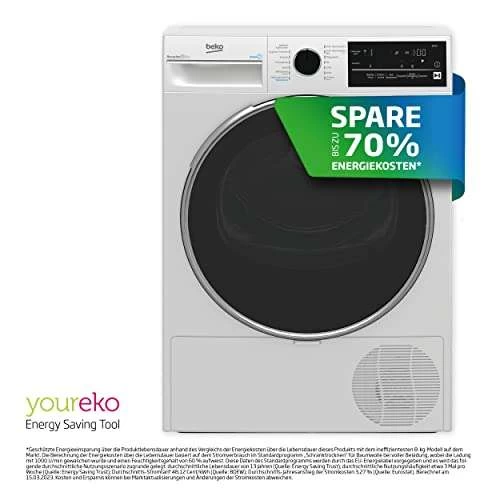 Beko B300 B3T42240S Wärmepumpentrockner Bestpreis Trockner Weiß / A+++ – Bild 3
