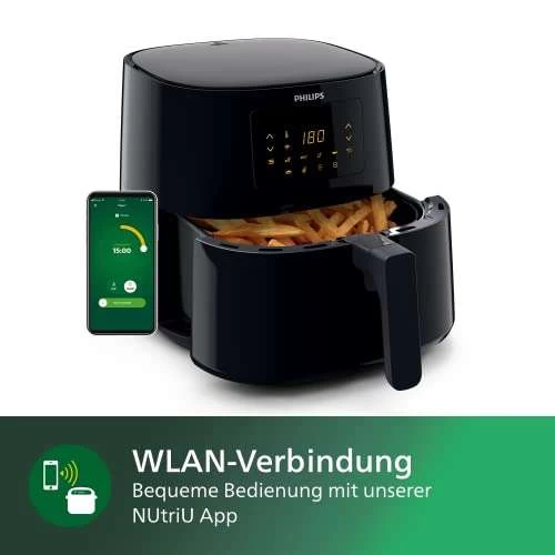 Philips Airfryer 5000 Serie XL, 6.2L (1.2Kg), 14-in-1 Airfryer, Wifi Verbunden, 90% Weniger Fett Mit Rapid Air Technologie, Rezepte-App – Bild 3
