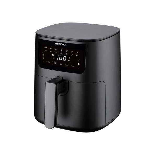 AMBIANO XXL Heißluftfritteuse, 5.5 Liter, 1700W, 11 Programme, Timer 10, 20, 30, 60, 90, 120, 150 Und 180 Minuten, 60-200 Grad