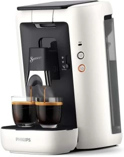 Philips CSA260/10 Senseo Maestro Kaffeepadmaschine Weiß (1450W, 1bar, 1.2l Wassertank, Kaffeestärkewahl & Memo-Funktion)
