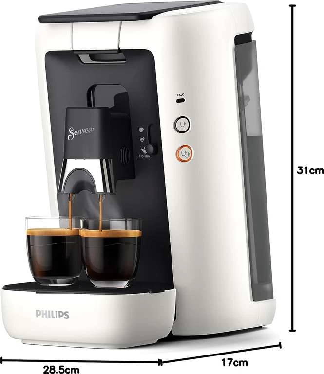 Philips CSA260/10 Senseo Maestro Kaffeepadmaschine Weiß (1450W, 1bar, 1.2l Wassertank, Kaffeestärkewahl & Memo-Funktion) – Bild 5