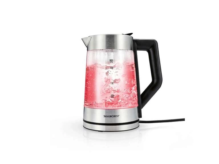 SILVERCREST KITCHEN TOOLS Digitaler Glas-Wasserkocher »SWGD 3000 A2«, Mit Farbwechsel