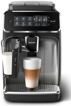 Philips Series 3200 Kaffeevollautomat EP3246/70 (5 Kaffeespezialitäten, LatteGo Milchsystem, 1,8l Wassertank, 275g Bohnenbehälter)
