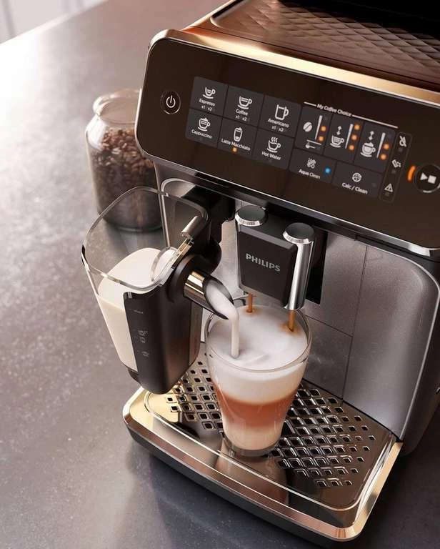 Philips Series 3200 Kaffeevollautomat EP3246/70 (5 Kaffeespezialitäten, LatteGo Milchsystem, 1,8l Wassertank, 275g Bohnenbehälter) – Bild 5