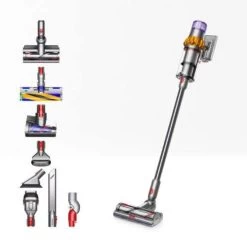 Dyson V15 Detect Absolute Neuwertig Kabelloser Staubsauger Gelb/Nickel (REFURBISHED - 1 Jahr Garantie) Offizieller Dyson-Shop