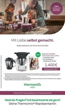 Vorwerk Thermomix TM6 + 2. Mixtopf Für 1400€ (230€ Preisvorteil)