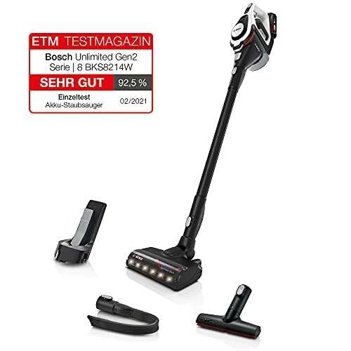 Bosch Akku-Staubsauger Unlimited Gen2 Serie 8 BKS8214W, Prime Angebote – Bild 2