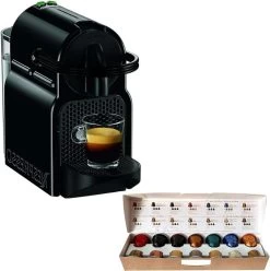 De'Longhi EN80.B Inissia Nespresso-Kapselmaschine Kaffeemaschine INKL 14 Kapseln Und Gutschein Für Bis Zu 50 Kapseln!