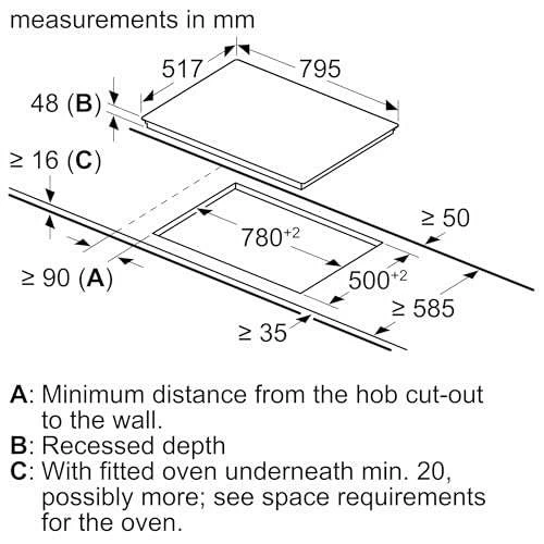 Neff, T18SDH9L0, Autarkes Kochfeld Mit TouchControl Bedienung, N70, Breite 80 Cm, Schwarz, Rahmenlos, Made In Germany – Bild 5