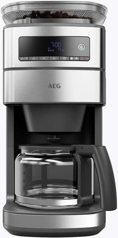AEG CM6-1-5ST Gourmet 6 Filterkaffeemaschine (200g Bohnenbehälter, 10 Tassen, 1,25l, LCD-Display) – Bild 2