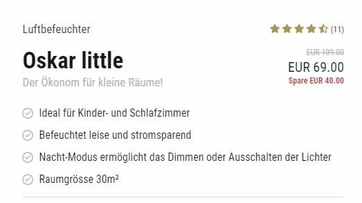 Stadler Luftbefeuchter Oskar Little - Farbe Titanium – Bild 3