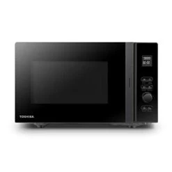 Toshiba MV-AM20T(BK) Mikrowell, Solo-Mikrowelle 20 L, 800 W, 5 Leistungsstufen 12 Automatikprogramm, Emaille Innenraum, PRIME