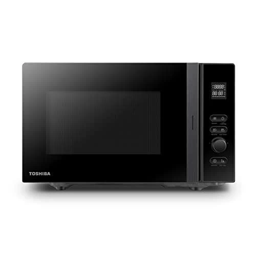 Toshiba MV-AM20T(BK) Mikrowell, Solo-Mikrowelle 20 L, 800 W, 5 Leistungsstufen 12 Automatikprogramm, Emaille Innenraum, PRIME