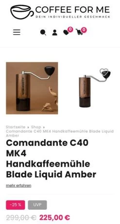 Comandante C40 Mk. 4 Liquid Amber (und Andere Modelle)