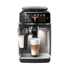 PHILIPS EP5447/90 Serie 5400 LatteGo 12 Kaffeespezialitäten Kaffeevollautomat Schwarz/Chrom (MM Aktion)