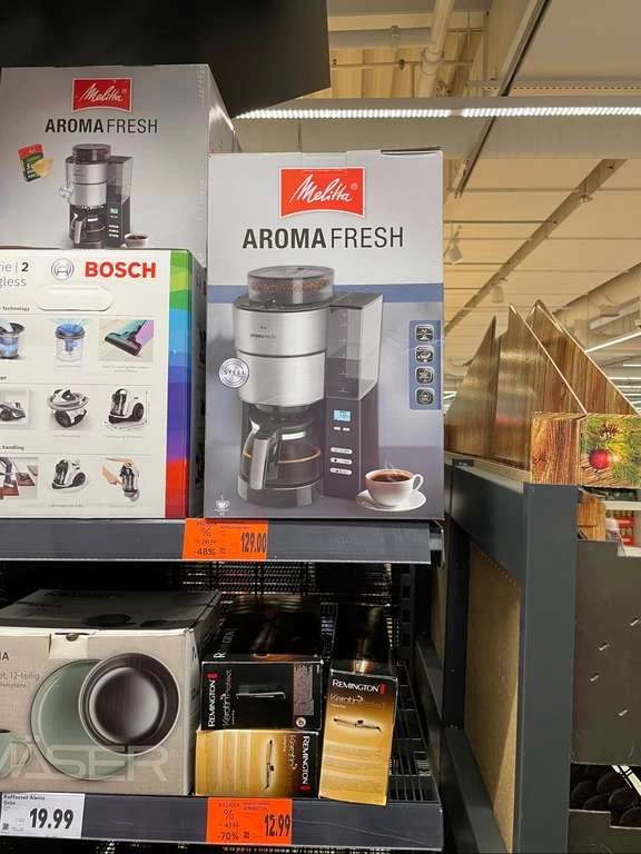 Lokal Kaufland Neustrelitz - Melitta AromaFresh 1021-01, Filterkaffeemaschine Mit Integriertem Mahlwerk