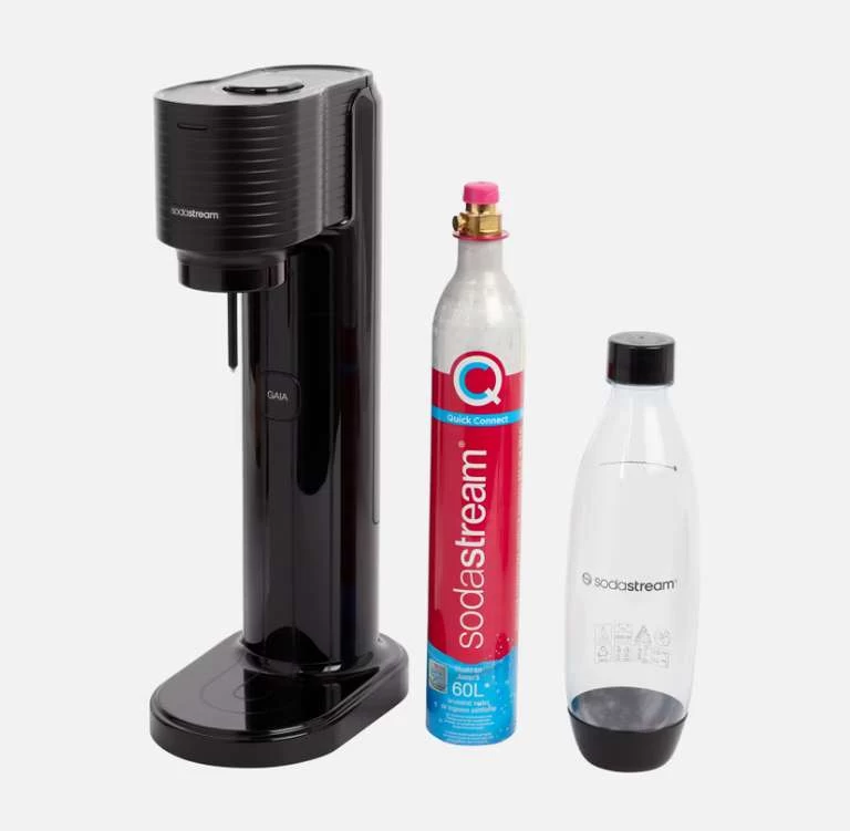 SodaStream Gaia, Wassersprudler Mit CO2-Zylinder Und 1L Kunststoff-Flasche – Bild 2