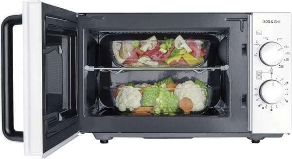 SEVERIN MW 7766 800W Mikrowelle, 20L, 1000W Grill, Keramikboden/ Ohne Drehteller – Bild 2