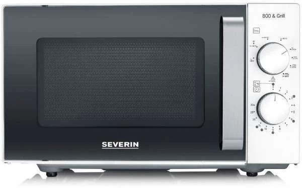 SEVERIN MW 7766 800W Mikrowelle, 20L, 1000W Grill, Keramikboden/ Ohne Drehteller