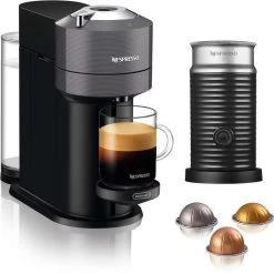 Nespresso Kapselmaschine Vertuo Next ENV 120.GY Von DeLonghi Inkl. Aeroccino Milchaufschäumer Im Wert Von UVP € 75,- (vsk-frei Mit Otto UP)