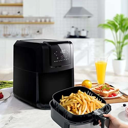 Hisense Luftfritteuse H06AFBS1S3, 1700 W, Fassungsvermögen 6,3 L, Schwarz – Bild 4