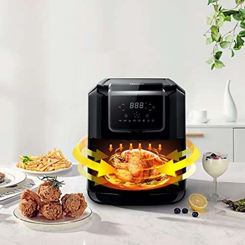 Hisense Luftfritteuse H06AFBS1S3, 1700 W, Fassungsvermögen 6,3 L, Schwarz – Bild 5