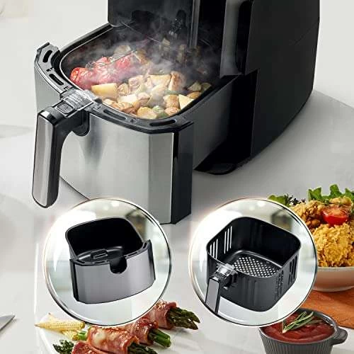 Hisense Luftfritteuse H06AFBS1S3, 1700 W, Fassungsvermögen 6,3 L, Schwarz – Bild 6