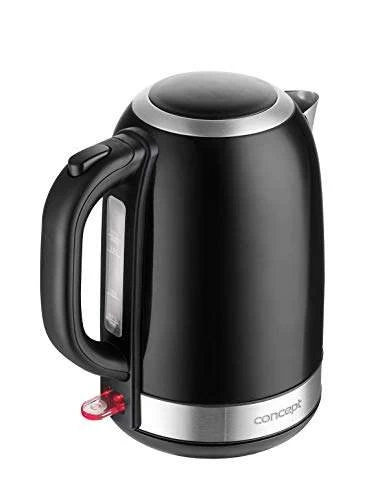 CONCEPT Hausgeräte RK3245 Edelstahl Wasserkocher In Schwarz, 1,7 L, 2200 W – Bild 2