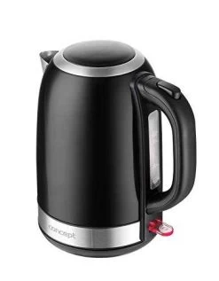 CONCEPT Hausgeräte RK3245 Edelstahl Wasserkocher In Schwarz, 1,7 L, 2200 W