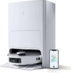 Ecovacs Deebot T20 Omni Saugroboter Mit Reinigungsstation (6000Pa, Rotierende Wischmopps, Hinderniserkennung, App)