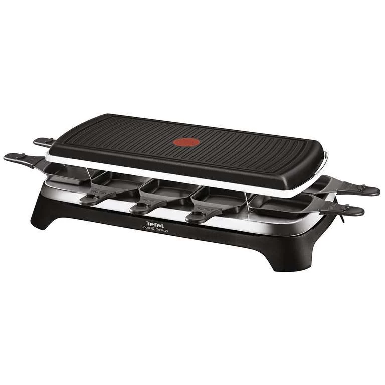 Tefal RE4588 Raclette Grill Raclettegrill 10 Pfännchen Personen Grill Tischgrill