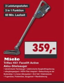 [LOKAL Euronics Harsewinkel] Miele Triflex HX1 Active Facelift Für 359€