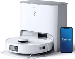 ECOVACS DEEBOT T10 Plus Saug Wischroboter 3,2L Absaugstation HEPA-Filter Weiß