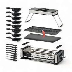Raclettegrill | Inkl. Dunstabzugshaube | Tischgrill Für 8 Personen