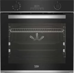 Beko BBIM13300XPE A+ Einbaubackofen, 60 Cm Breit, 72 L, Pyrolyse, Touchcontrol, Grillfunktion, Halogen-Beleuchtung, Cool Door