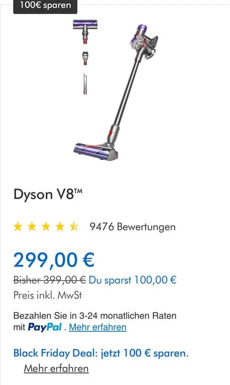 Dyson Black Friday (tägliche) Angebote! Corporate Benefits Möglich! + 10% Cashback & 20€ über TopCashback - Black Friday Preisgarantie! – Bild 8