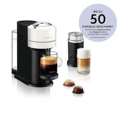DeLonghi ENV120.W Vertuo Next Basic Kapselmaschine + Aeroccino 3 Milchaufschäumer