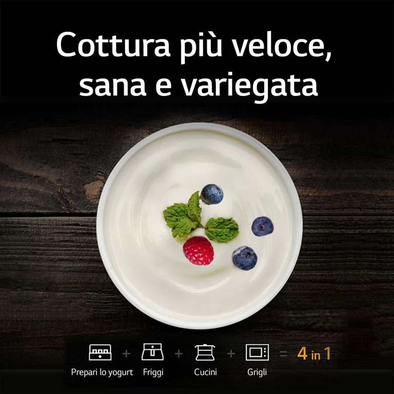 LG Neochef Comptoir Du Mikrowelle Kombinierten 23L 1150 W Schwarz – Mikrowelle ( 23 L, 1150 W, Haptik, Schwarz) – Bild 3