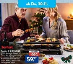 Tefal RE4588 Raclette Ab 30.11. Lokal Aldi Süd