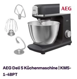 [ibood / Kitchen / Aeg / Bestpreis] Küchenmaschine KM5-1-4BPT Für 108,90€ Inkl. Versand Anstatt 179€ Idealo (eff. Ersparnis 39,17%)
