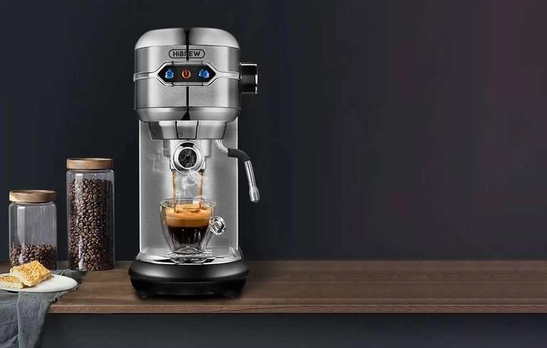 HiBREW H11 1450W Kaffeemaschine, 19 Bar Halbautomatische Espressomaschine – Bild 4