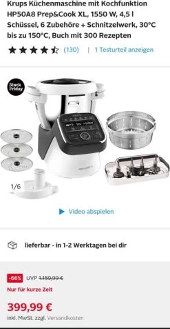Krups Küchenmaschine Mit Kochfunktion