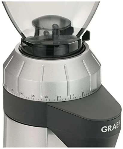 Graef Kaffeemühle CM 800,128W,350 Gramm, 23 X 13.2 X 38.5 Cm, Silber – Bild 4