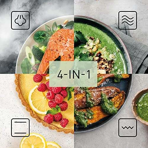 Panasonic NN-DS59 4-in-1 Kombi Dampfbackofen (Mikrowelle, Dampf, Ober-/Unterhitze Und Grill, 27 Liter), Schwarz-edelstahl – Bild 2